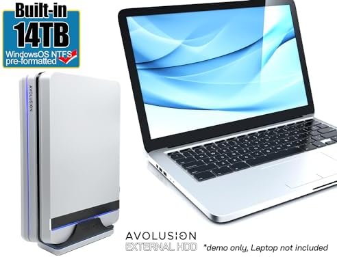 Avolusion PRO-X Series USB 3.0 External Hard Drive for WindowsOS Desktop PC/Laptop (White) (14TB) (Renewed) - Image 2