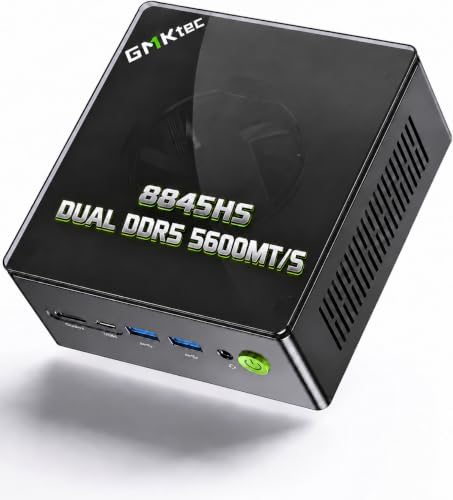 GMKtec K8 Plus Gaming Mini PC AMD Ryzen 7 8845HS 32GB Dual DDR5 512GB SSD by GMKtec