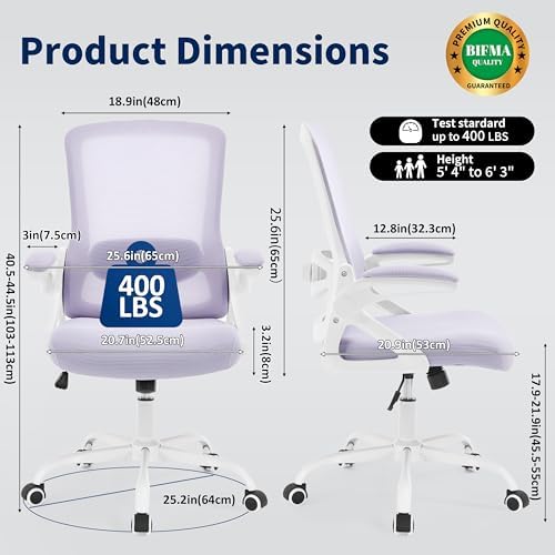 Ergonomic Office Chair Desk Chair with Adjustable Lumbar Support - Image 2