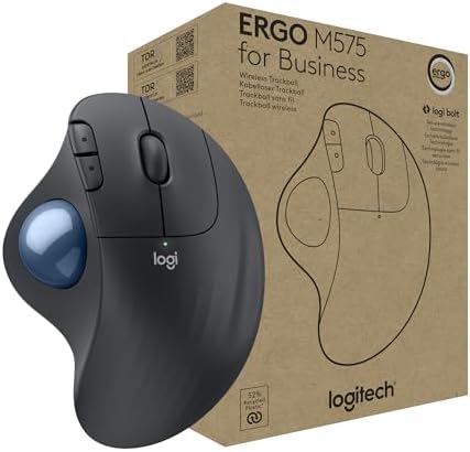 Logitech Ergo M575 for Business Wireless Trackball Mouse - Graphite by Unknown