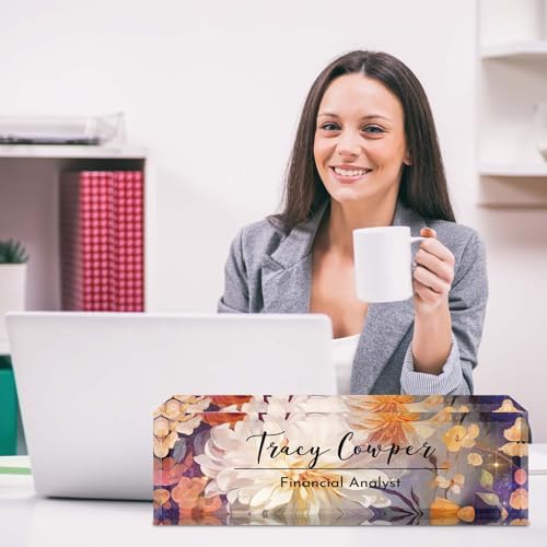 Desk Name Plate Personalized, Custom Name Plate for Desk, Acrylic Desktop Accessories, Office Gift & Decor for Women Men, Teacher Nurse Boss Employee Appreciation Gifts - Image 6