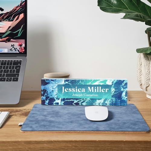 Personalized Acrylic Office Desk Name Plate with Name and Title Printing - Image 3
