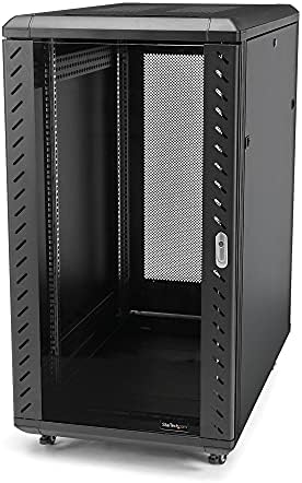 StarTech 32U Enterprise-Grade Server Rack Cabinet, 19in Enclosed 4-Post Rack with 33in (83cm) Mounting Depth and 1764lb (800kg) Weight Capacity by StarTech