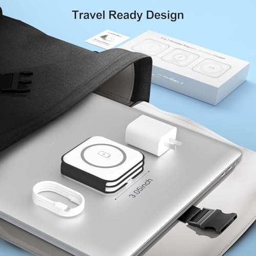 3 in 1 Charging Station for Multple Devices,Foldable 3 in 1 Wireless Charger for Travel,Nano Wireless Charging Station for iPhone16 15 14 13 12 Pro Max/Watch 10 9 8 7 6 5 4 3 Ultra/AirPod Pro - Image 7