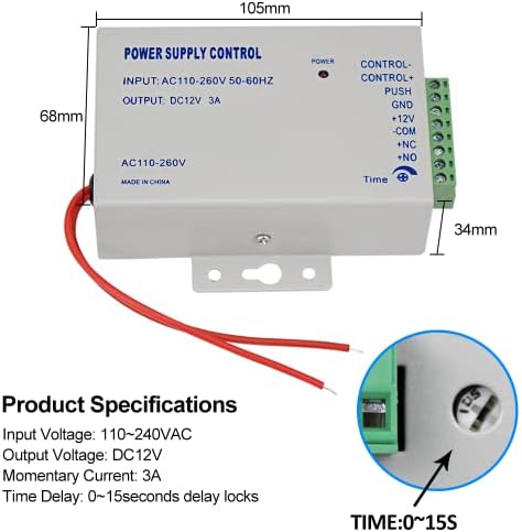 Wifi Tuya Smart Access Control System Kit RFID Access Controller IP68 Waterproof 125KHz 13.56MHz Reader + Electric Drop Bolt Lock, Phone APP Password Unlock - Image 6