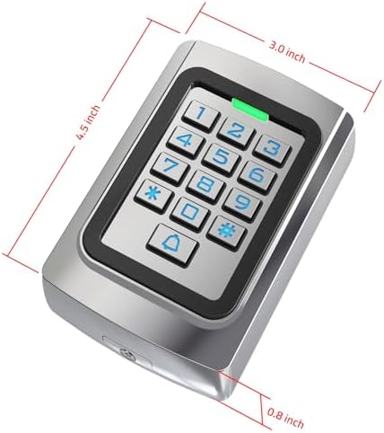 WiFi Access Control Keypad, 12V DC Stand-Alone Wireless Tuya Door Keypad - Image 5