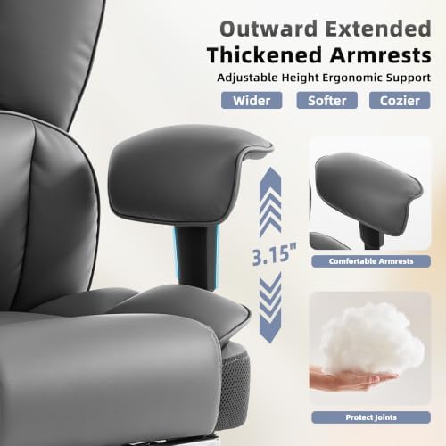 Fizzin Big and Tall Office Chair 500lbs with Massage and Heating Function - Image 4