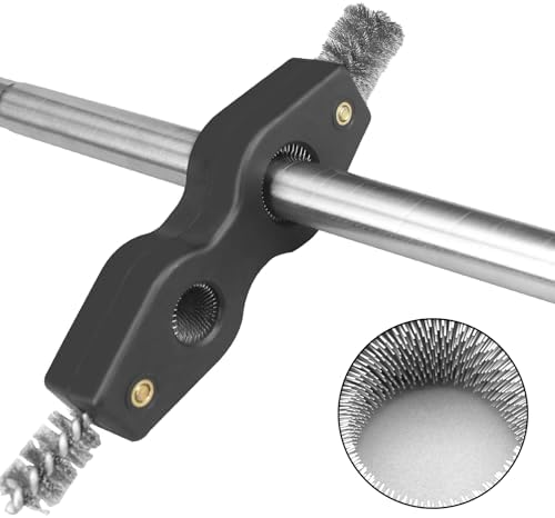 4 in 1 Copper Tubing Brush, 1/2 in and 3/4 in Copper Pipe Cleaner, Stainless Steel Coppers Tubing Wire Brush Cleaning Inside and Outside Thread, for Plumbing Installation, Soldering - Image 6