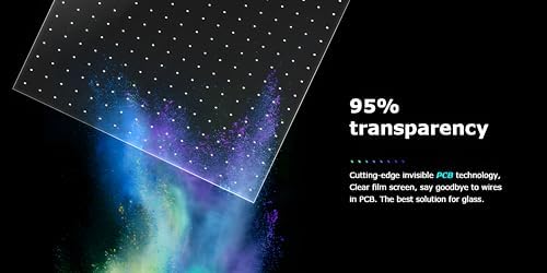 Self-Adhesive LED Flexible Transparent Film Screen for Retail Windows, Storefronts, Glass Doors and Many More for Digital Advertising | Sunlight-Readable Display (P16, 1 Pack with TB20 Box) - Image 3