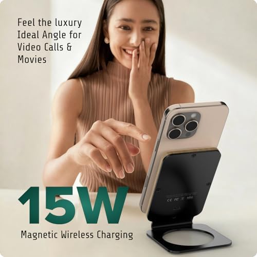 ARK Uno² Solid Wood Phone Stand Magnetic Wireless Charging Station - Image 2