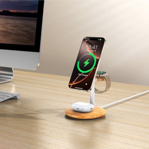3 in 1 Magnetic Wireless Charging Station for Apple Devices,15W for Magsafe - Image 7