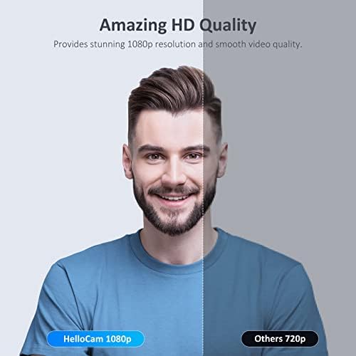 NexiGo HelloCam, 1080P Webcam with Windows Hello, True Privacy, Automatic Electronic Shutter, Computer Camera, Microphone, Facial Enhancement, HD USB Web Cam (Renewed) - Image 5
