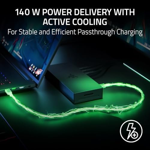 Razer Thunderbolt 5 Dock Chroma, 11 Ports + M.2 SSD Slot, White - Image 6