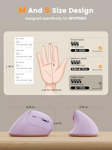 SABLUTE MAM3 Ergonomic Mouse, Vertical Mouse for Small and Medium Hands - Image 2