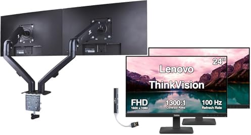 Lenovo ThinkVision 24" FHD IPS Monitor w/ 100 Hz Refresh Rate, VESA Mount by LENOVO