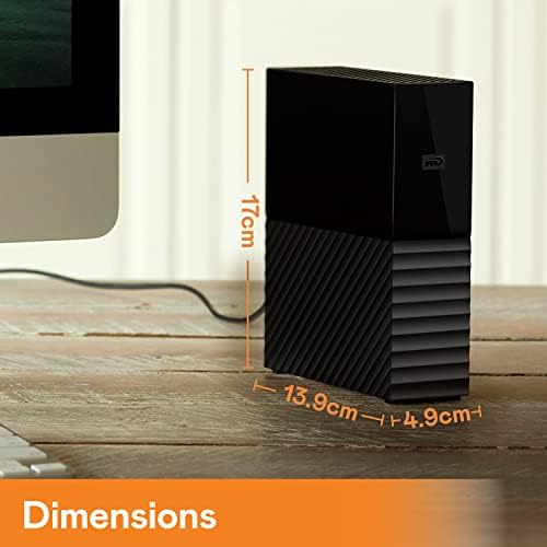 WD 18TB My Book Desktop External Hard Drive, USB 3.0, External HDD with Password Protection and Auto Backup Software - WDBBGB0180HBK-NESN - Image 2