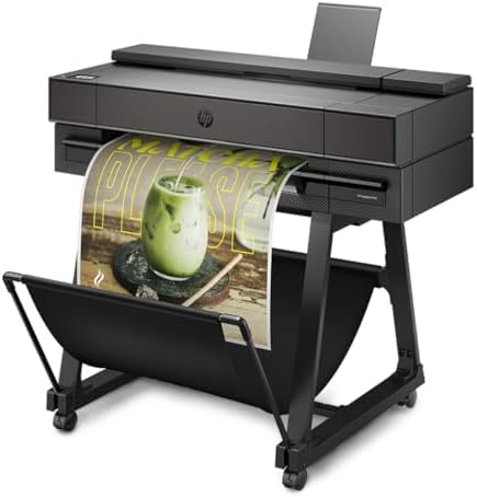 HP DesignJet T870 Large Format 24-inch Plotter Printer, for Easy & Secure Multi-Size Prints. Includes 2-Year Care Pack with Onsite Support (AM0X9H) by HPDesignJet