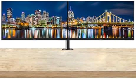 Acer Vero V7 V277 E BIP 27 inch 1080P Full HD 100 Hz 4 ms Backlit Widescreen LCD Monitor, 2-Pack Bundle with Eye Care, VGA, HDMI, DisplayPort, Desk Mount Dual Monitor Stand by Acer