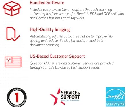 Canon imageFORMULA R40 - Office Document Scanner, Windows and Mac, Duplex Scanning, Easy Setup, Scans a Wide Variety of Documents, Scans to Cloud - Image 6