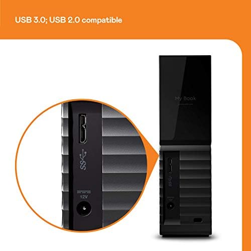 WD 3TB My Book Desktop External Hard Drive, USB 3.0 - WDBBGB0030HBK-NESN - Image 3