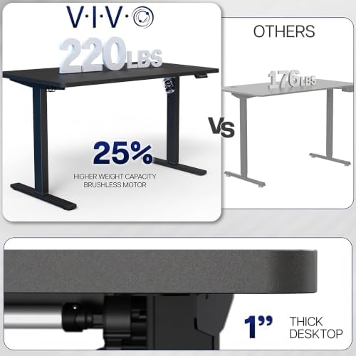VIVO Light Wood 43 x 24 in Standing Desk, DESK-KIT-1B4C - Image 5
