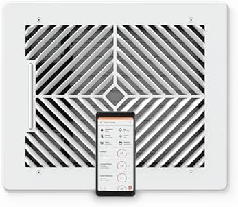 Flair Smart Register Supply Vent 8x10 (White), AC Vent Cover for Walls and Ceilings. by Flair