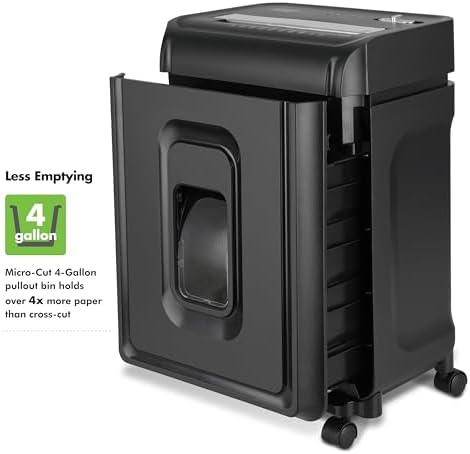 Aurora AU830MA High-Security 8-Sheet Micro-Cut Paper and Credit Card Shredder/ 20 Minutes/Security Level P-5 - Image 4