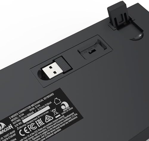 Redragon S144 Combo, K617 PRO 60% Wireless Gaming Keyboard + 7200 DPI Mouse - Image 6