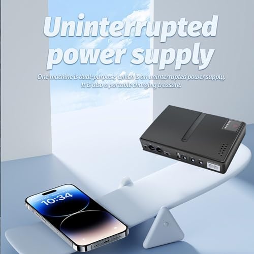 Mini UPS Battery Backup Uninterruptible Power Supply 15V 24V POE 5V 9V 12V USB 18W Output DC for Camera Router (US Plug) - Image 3