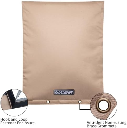 Backflow Preventer Insulation Cover -Sprinkler Covers for Outside -600D Heavy Duty Waterproof Sprinkler Valve Cover Perfect for Pipe Freeze Protection and Pressure Vacuum Breaker (20"W x 26"H) - Image 2