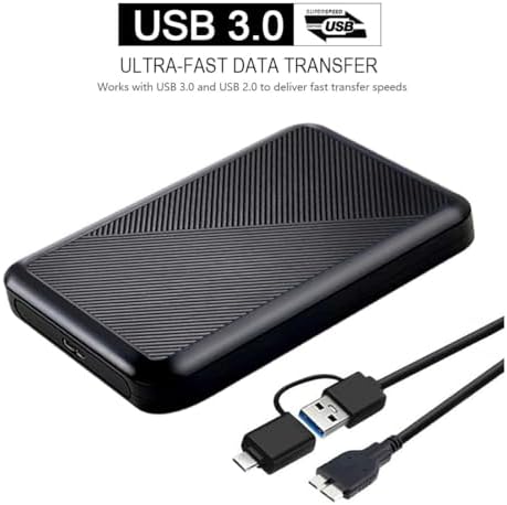 Ultra Slim Portable External Hard Drive USB 3.0 HDD Storage for PC, Mac, Laptop, PS4, Xbox one (500GB) - Image 4