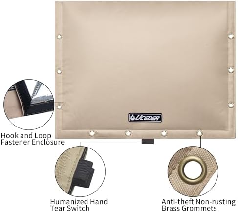 Backflow Preventer Insulation Cover Sprinkler Covers for Outside 600D Heavy Duty Waterproof Sprinkler Valve Cover Perfect for Pipe Freeze Protection and Pressure Vacuum Breaker (21" W x 16" H) - Image 2