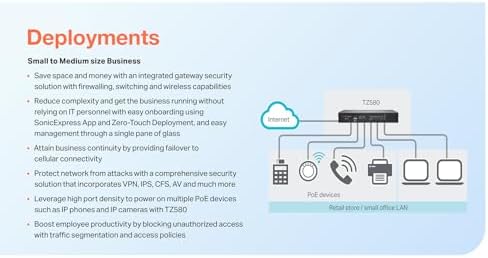 SonicWall TZ680 5 Gbps Next-Gen Firewall Appliance, HW Only - High-End SMB - Image 6