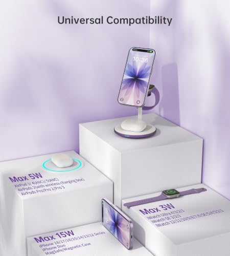 3 in 1 Magnetic Wireless Charging Station for Apple Devices,15W for Magsafe - Image 5