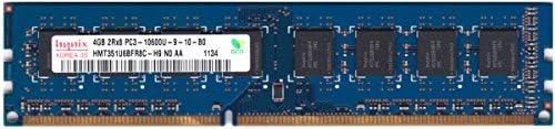 Hynix HMT351U6BFR8C-H9 4GB Desktop DIMM DDR3 PC3-10600U (1333) Unbuf 1.5V 2Rx8 by SKhynix