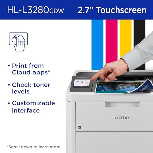Brother HLL3280CDW Wireless Compact Color Laser Printer, Duplex, Mobile Printing & Ethernet | Includes 2 Month Refresh Subscription Trial¹, Amazon Dash Replenishment Ready (Renewed Premium) - Image 6