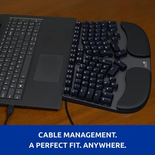 Cleave Split Ergonomic Mechanical Keyboard – All-Day Comfort, Boosts Productivity, Natural Typing Posture, Tactile Optical Switches, Cushioned Palm Rest, Backlit Keys, Windows/Mac/Linux - Image 5