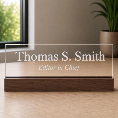 Lasercrafting Personalized Acrylic Office Desk Name Plate, Laser Engraved - Image 4