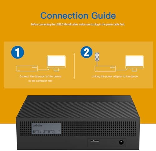 UnionSine Desktop External Hard Drive 10TB, USB3.0 3.5" HDD Storage - Image 5