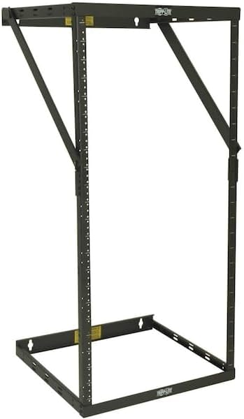Tripp Lite 8U/12U/22U Expandable Wall-Mount 2-Post Open Frame Rack, Adjustable Network Equipment Rack, Switch Depth, 18" Deep, 5 Year Warranty (SRWO8U22), black, 17.8 (8U) , 24.8 (12U), 42.3 (22U) x 20.11 x 18.24 - Image 2