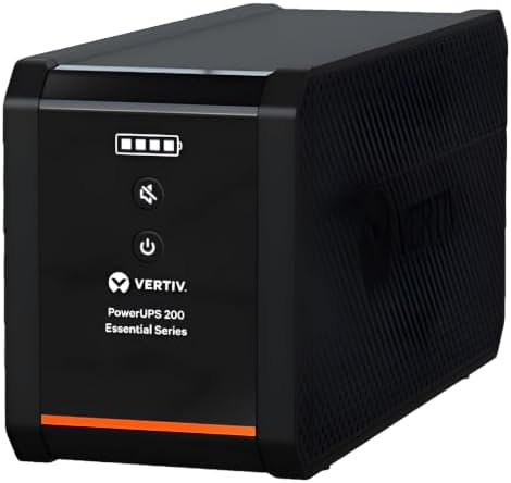 Vertiv PSA6E-600LVT 600VA & 360W PowerUPS 200 Essential 120V Line Interactive Desktop UPS by Vertiv