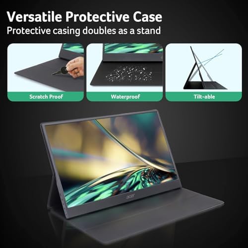 Acer 15.6in FHD 1920x1080 IPS 60Hz Slim Portable Monitor PM161Q Bbmiuux - Image 7