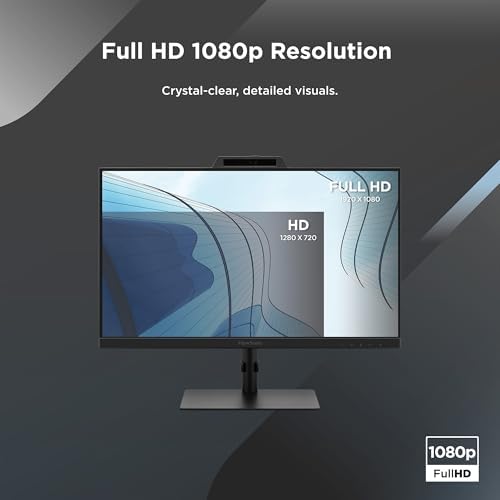 ViewSonic VG2441V 24 Inch 1080p Webcam Monitor, 120Hz, USB C Conferencing - Image 6