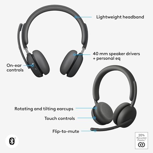 Logitech Zone Wireless 2 for Business Premium Headset - Teams - Image 7