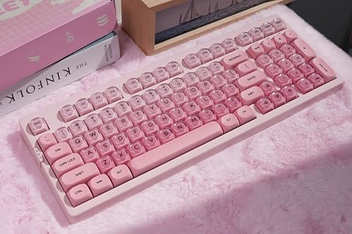 ZORNHER ZH980 Foundation Mechanical Keyboard,95% Pink Creamy Keyboard with Number Pad,Cute Jelly MOA Profile Keycaps,Silent Quiet Switches,Hot-Swappable ASIN B0GXTML - Image 5