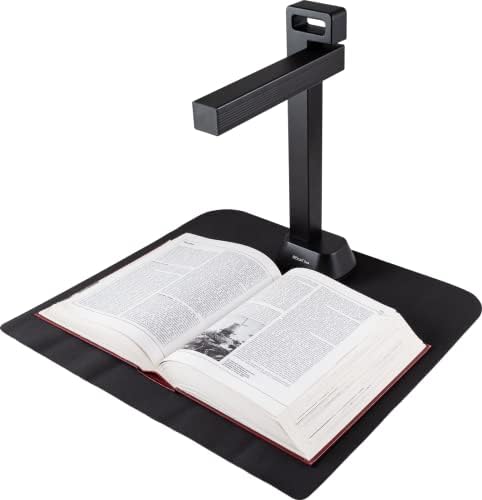 IRIScan Desk 6 Pro A3 Book and Document Scanner with OCR, 138 Languages, Black, 13MP AI-Powered Auto-Flattening and Finger Hiding, USB Powered, Compatible with Windows and Mac, Readiris PDF Included by IRIScan
