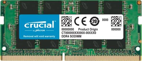 Crucial 16GB DDR4 RAM, 3200MHz CL22 (or 2933MHz or 2666MHz) Laptop Memory, SODIMM 260-Pin, Compatible with 13th Gen Intel Core and AMD Ryzen 7000 - CT16G4SFRA32A by Crucial