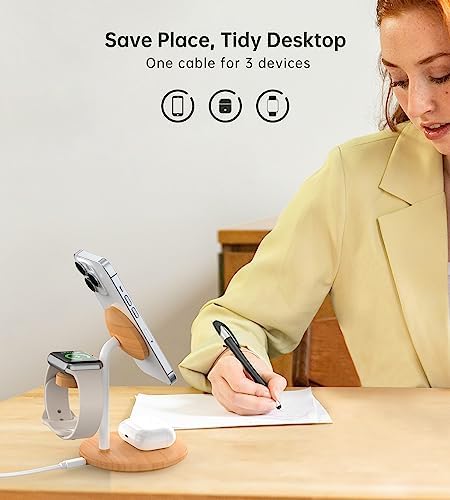 3 in 1 Magnetic Wireless Charging Station for Apple Devices,15W for Magsafe - Image 3