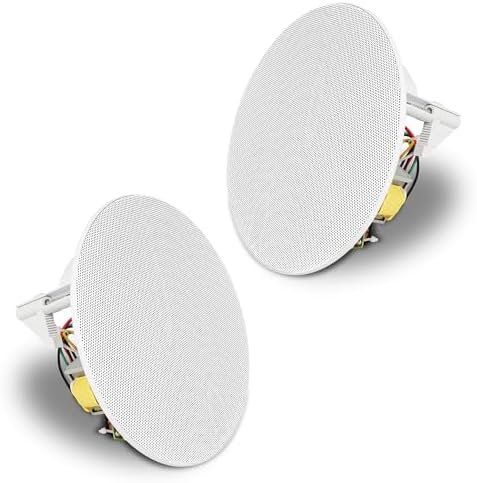 Sound Town Commercial Sound System Set with a 3-Zone Low-Impedance Bluetooth Amplifier, 6 x 6.5“ Coaxial in-Ceiling Flush Mount Speakers, White (STCA6130X6CS6N) - Image 3