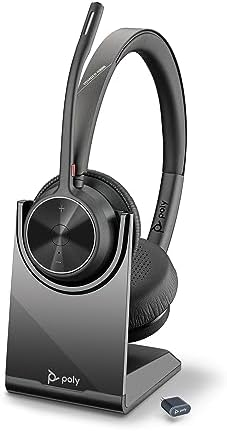 POLY Voyager 4320 UC | Bluetooth Wireless Headset with Noise-Canceling Mic by Poly